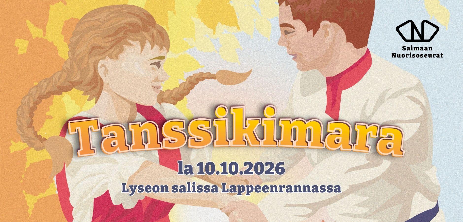 Tanssikimara 10.10.2026 Lyseon salissa Lappeenrannassa.